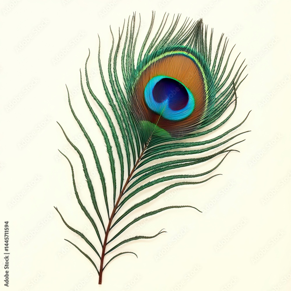 Obraz premium peacock feather image