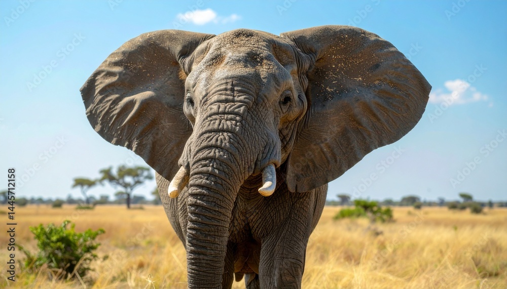 Fototapeta premium elephant in the zoo