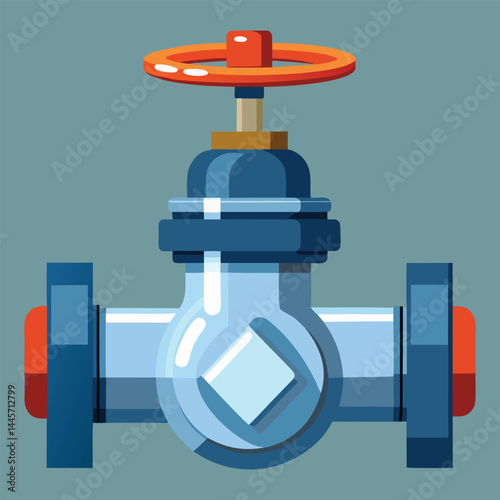  a fixture used to control the flow of liquid, typically water, from a pipe vector