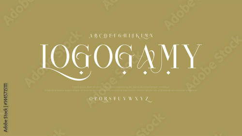 Beautiful Elegant Serif Font. Sophisticated Typeface for Luxury Branding and Design.