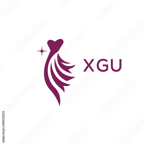 XGU letter logo. 