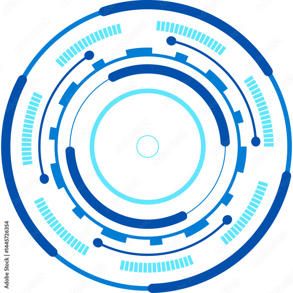 Futuristic Digital Circle Futuristic Digital Circle