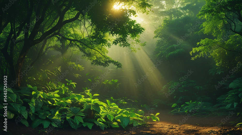 sunlight in the forest sunlight in the forest