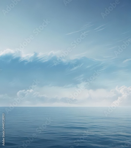 Serene light blue watercolor wash, subtle texture, calming ocean feel ,  texture,  visual,  brushstroke