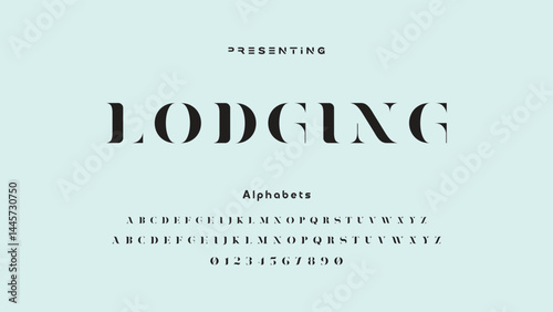 Premium luxury elegant alphabet letters and numbers. Elegant wedding typography classic serif font decorative vintage retro. Creative vector illustration
