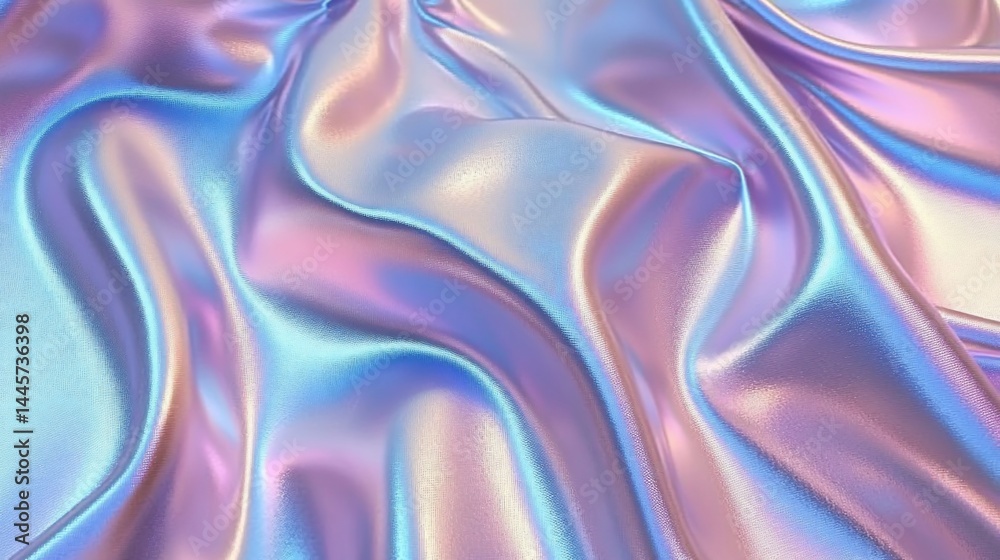 Obraz premium Iridescent Shimmering Fabric Texture Background