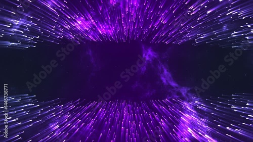Purple Particles Rays Animation Background