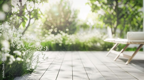 Creative White Outdoor Scene Background Design: Modern, Serene, and Inviting for Nature Projects