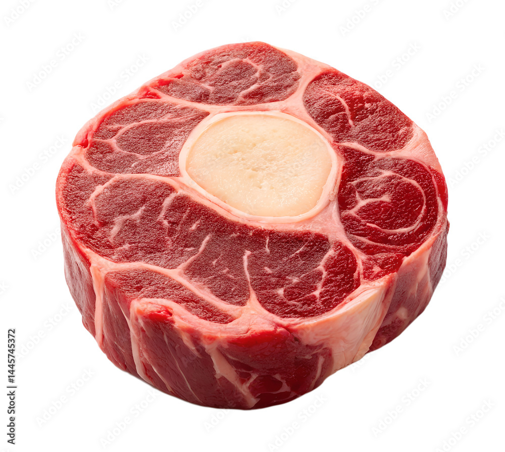 Obraz premium Beef short rib isolated on transparent background