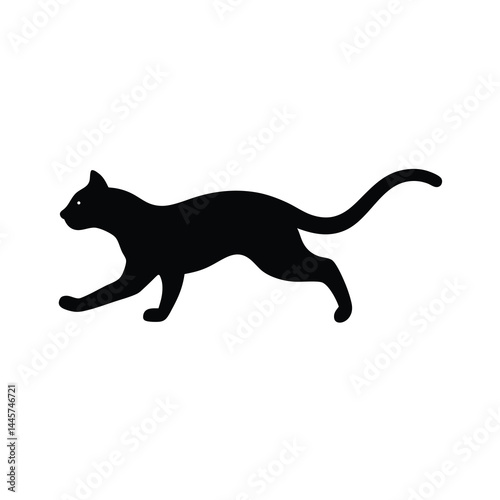 Kawaii Cat Face Minimal Vector Image
