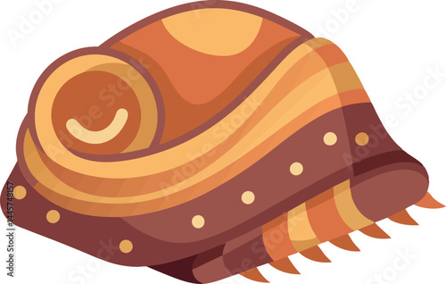 Blanket vector art illustration features a stylized, scalable graphic design of a blanket, perfect for digital, print, and creative projects