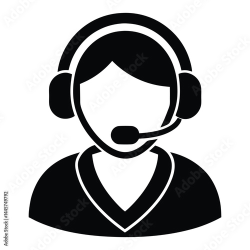 customer service representative vector art 