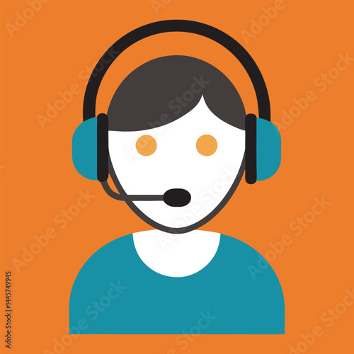 customer service representative vector art 