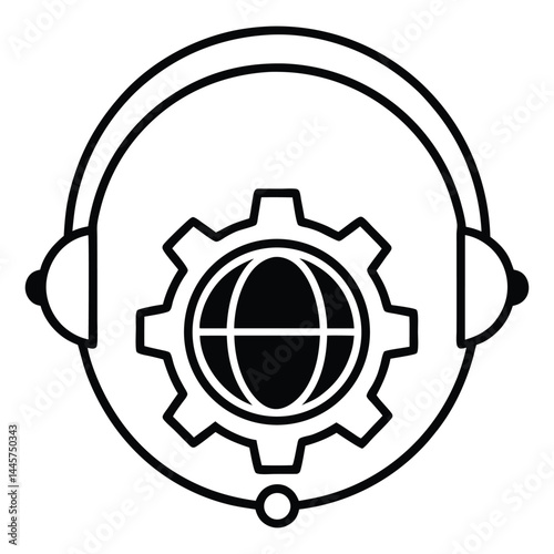 customer service representative vector art 