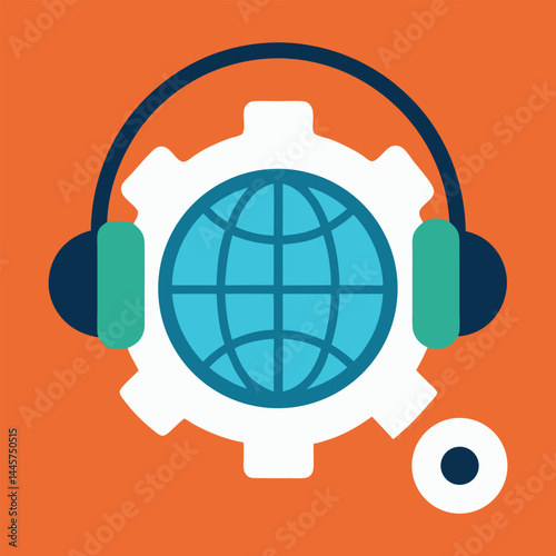 customer service representative vector art 