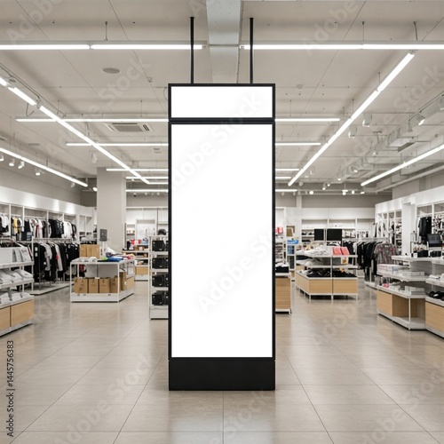 blank billboard in the airport