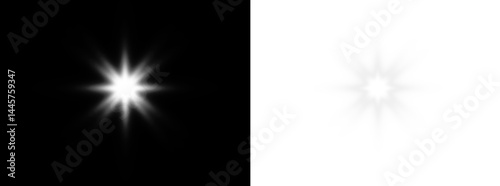 PNG white starlight flash and sparkling light glow with lens light beam, fantasy background shimmer for night party PNG magic sparkle effect with cosmic twinkle light in elegant illustration.