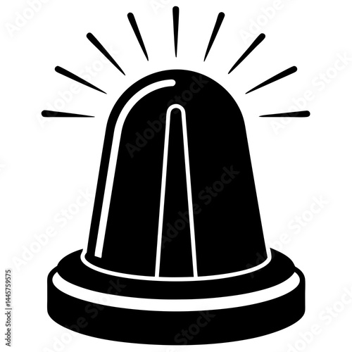 vector illustration of a black and white hat