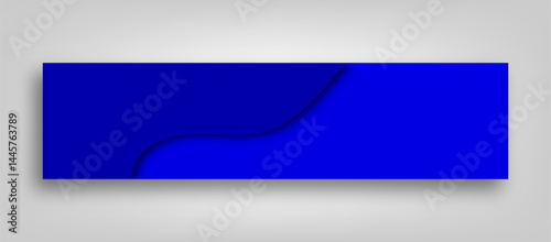 Abstract blue linkedin banner design