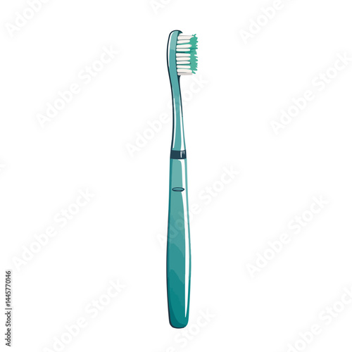 Bright turquoise toothbrush designed for effective dental hygiene and daily oral care routines