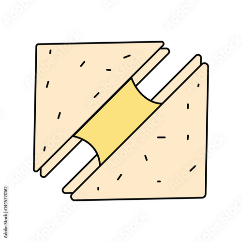 cheese lineal color line icon with white background vector stock illustration