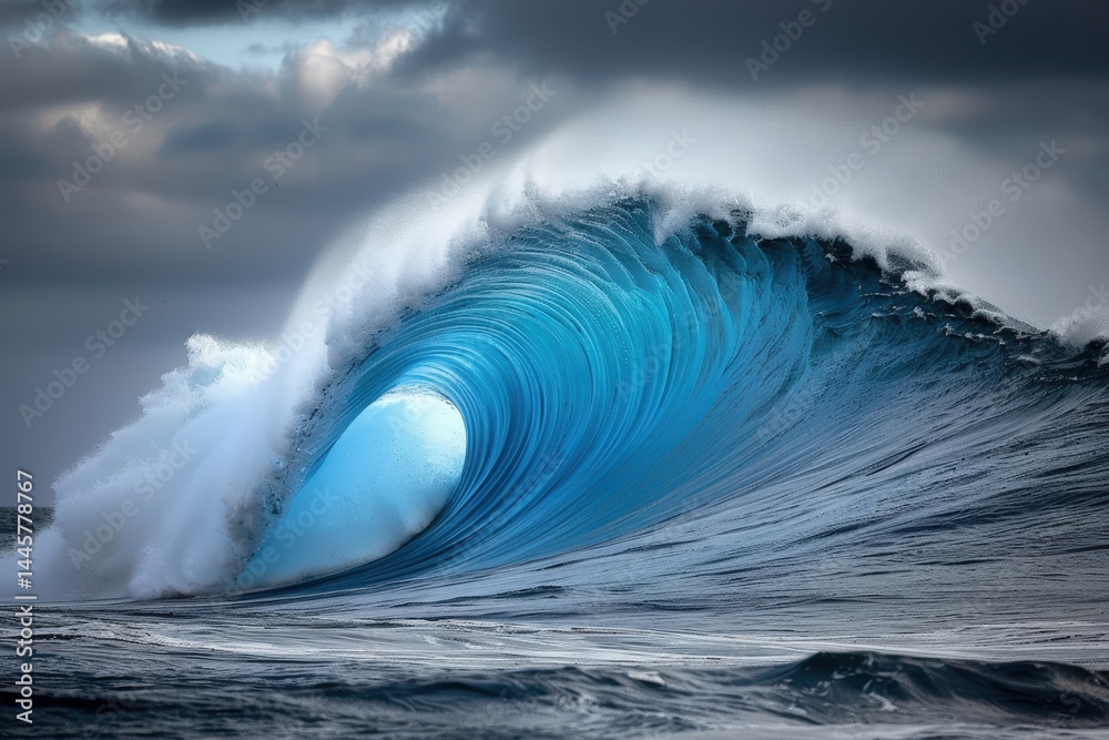 Majestic ocean wave captured in dynamic motion and vivid colors. Majestic ocean wave captured in dynamic motion and vivid colors.