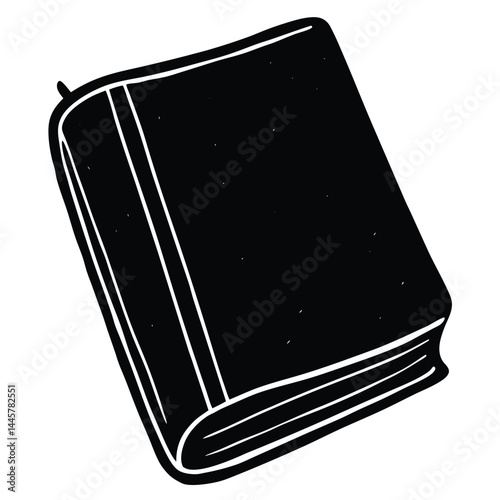 Isolated Black Vector writer using elements memoir journal With White Background