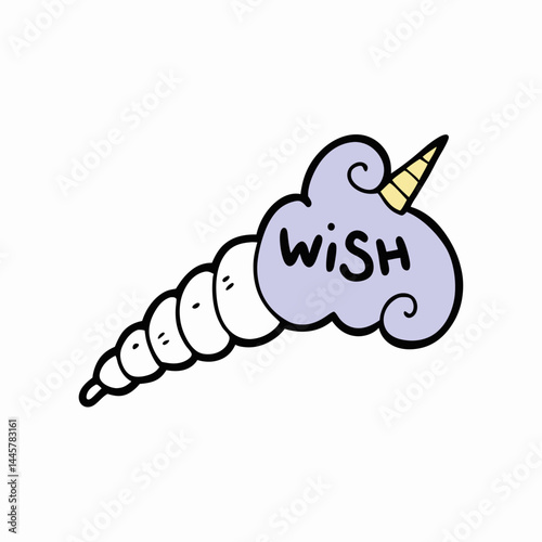 unicorn horn with moons