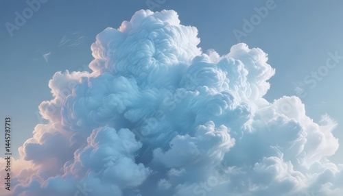 Soft, blurred light blue gradients create a dreamy, abstract cloud-like pattern, ideal for design , smooth, dreamy