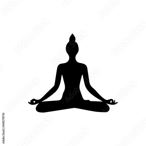 Yoga Meditation Silhouette