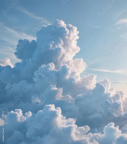 Soft light blue abstract, delicate cloud formations, gentle color transitions ,  watercolor,  painted,  peaceful