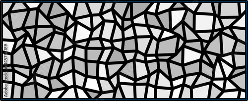 Artistic Geometric Arrangement, An artistic pattern of polygons creating a fragmented visual effect