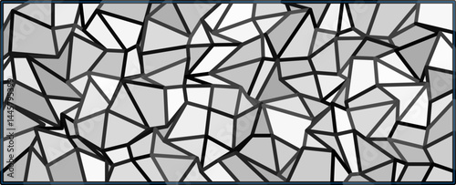Abstract Polygonal Grid, A structured arrangement of abstract polygonal figures