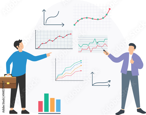 Market graph or market chart, price trend graph or performance graph, supply and demand graph or equilibrium curve, market share graph or competitor analysis chart, sales trend graph or revenue graph,
