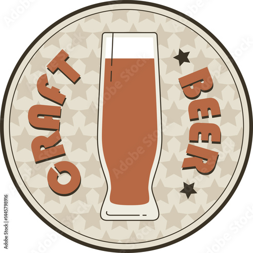 Circle Bierdeckel Vector Illustration