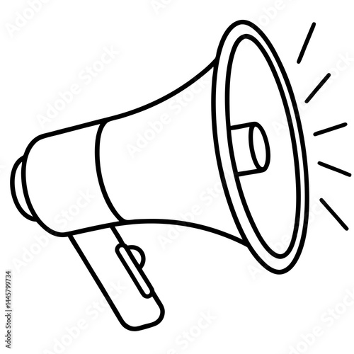 megaphone isolated on white background