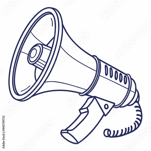 vector illustration of megaphone