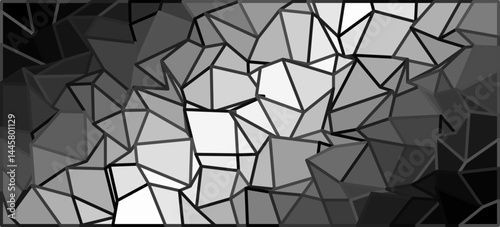 Futuristic Abstract Shapes, Dynamic abstract shapes forming a visually intricate pattern