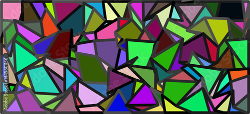 abstract background with colorful triangles
