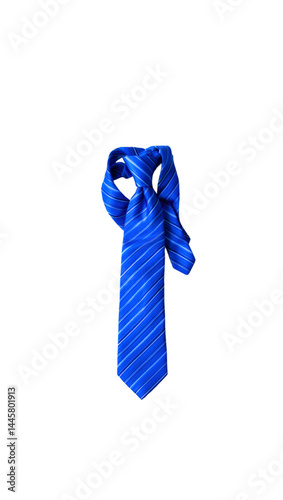 blue tie isolated on trasnparent background