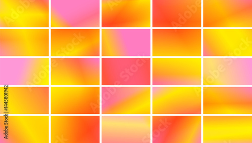 Abstract gradient tiles, vibrant, multicolored pattern, seamless texture