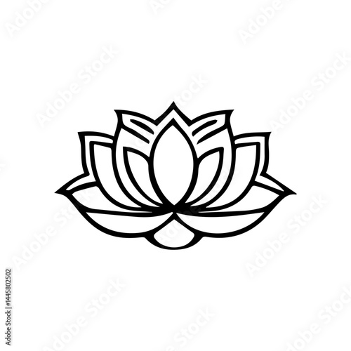 Lotus Flower Outline