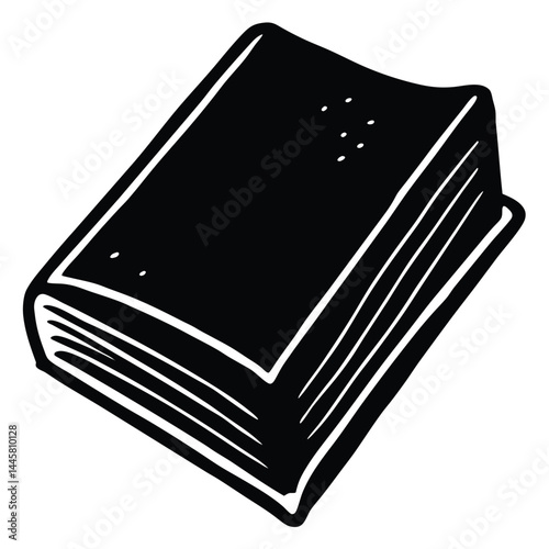 Isolated Black Vector Editor using elements dictionary With White Background