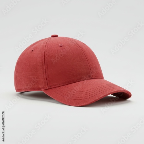 red baseball cap