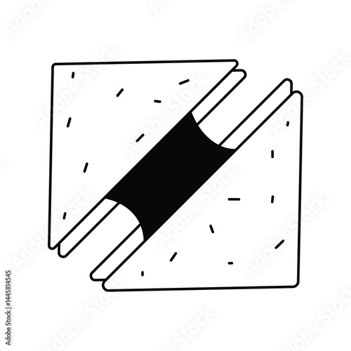 cheese glyph outline icon with white background vector stock illustration