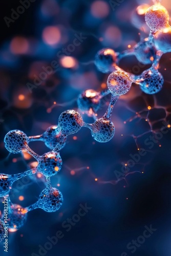 An impressive 3D representation showcasing the molecular structure of Vitamin B12.