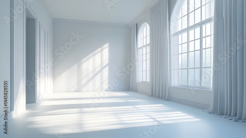 Serene interior design inspiration bright room photography minimalist style natural light aesthetic appeal