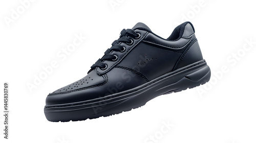 Professional Stylish Black Sports Walking Shoes for Fitness and Sports Activities