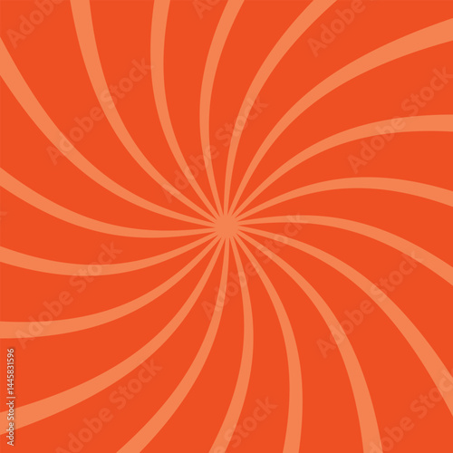 Vibrant Swirling Orange Sunburst Background  Perfect for Retro Designs, Posters, and More