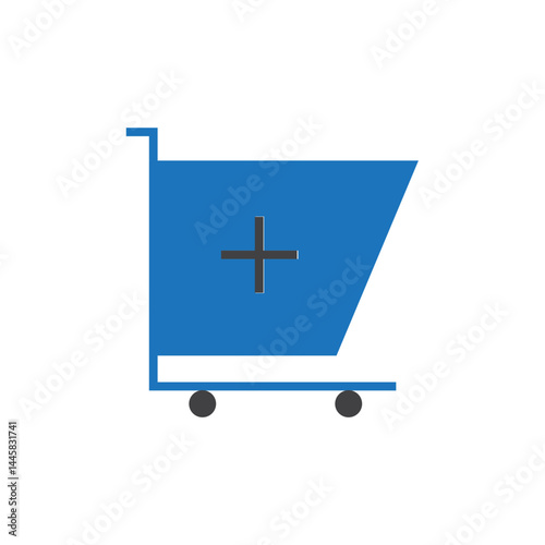 shopping cart color icon